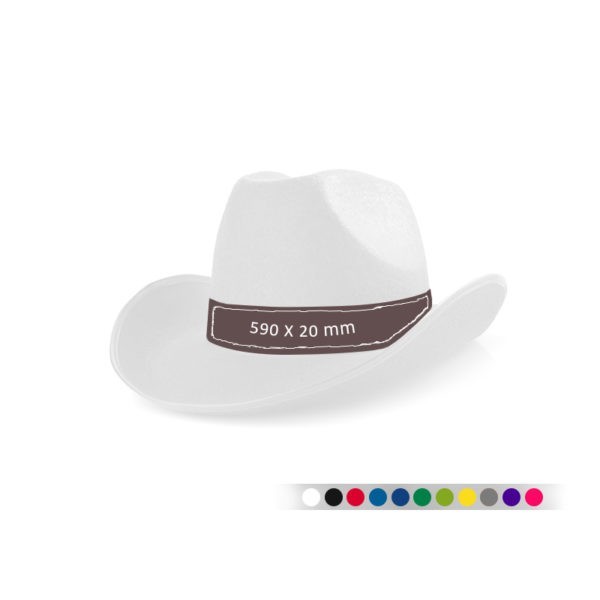 Coloured Ribbon Hat (Cowboy style)