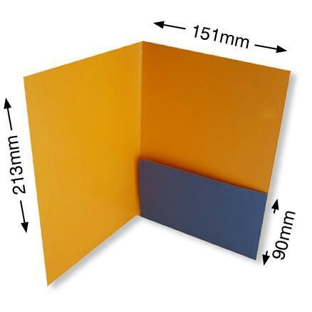 glued presentation folders